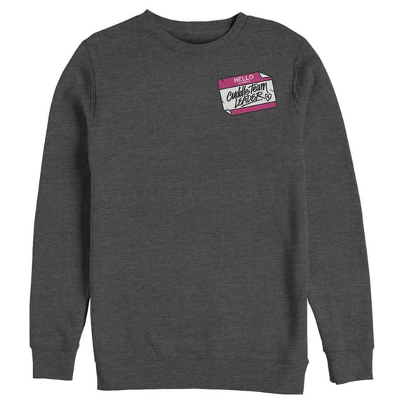 Men's Fortnite Cuddle Name Tag Sweatshirt Charcoal Heather 2X Large