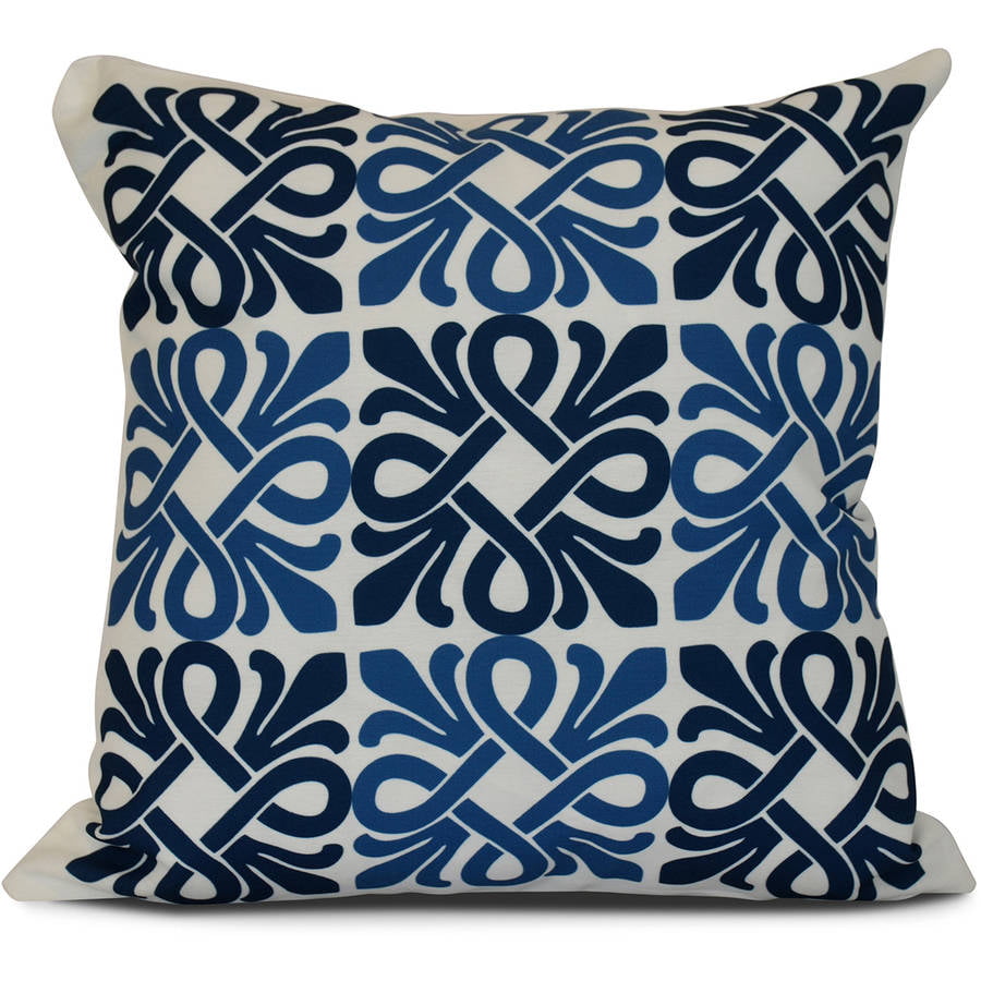 Simply Daisy, Tiki Square, Geometric Print Outdoor Pillow - Walmart.com