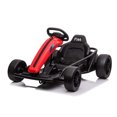 thumbnail image 1 of VOLTZ TOYS 24V Electric Drift Go Kart for Kids, Ride On Racing Car with Dual Motors, Safety Belt, 8 MPH Max Speed, Red, 1 of 9