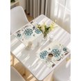 thumbnail image 5 of Blue Tulip Placemats Set of 8, Vintage Floral Leaves Butterfly Plants Beige Placemats for Dining Table, Place Mats for Kitchen Tabletop, Waterproof Wipeable Dining Table Mats Set, 5 of 9