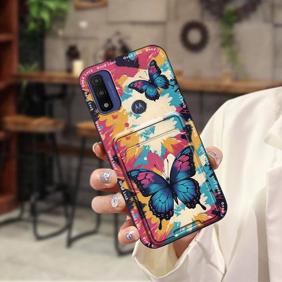 ABL-Phone Case For MOTO G Pure, Silicone Dirt-resistant Anti-dust Waterproof Soft case Cartoon Graffiti Anti-knock Card bag Fashion Design Back Cover Cute protective Full wrap Shockproof