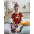 thumbnail image 2 of Storybook Dino Girl Cute T-Shirt Toddler -Image by Shutterstock,  3 Toddler, 2 of 4