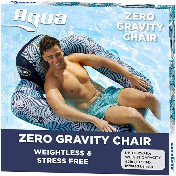 Aqua Zero Gravity Pool Chair Lounge, Inflatable Pool Chair, Adult Pool