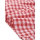 thumbnail image 5 of Vestido de cuadros para mujer Inspire Chic, con volantes, escote en V, decoración de botones, vestido midi fluido rojo XL, 5 of 6
