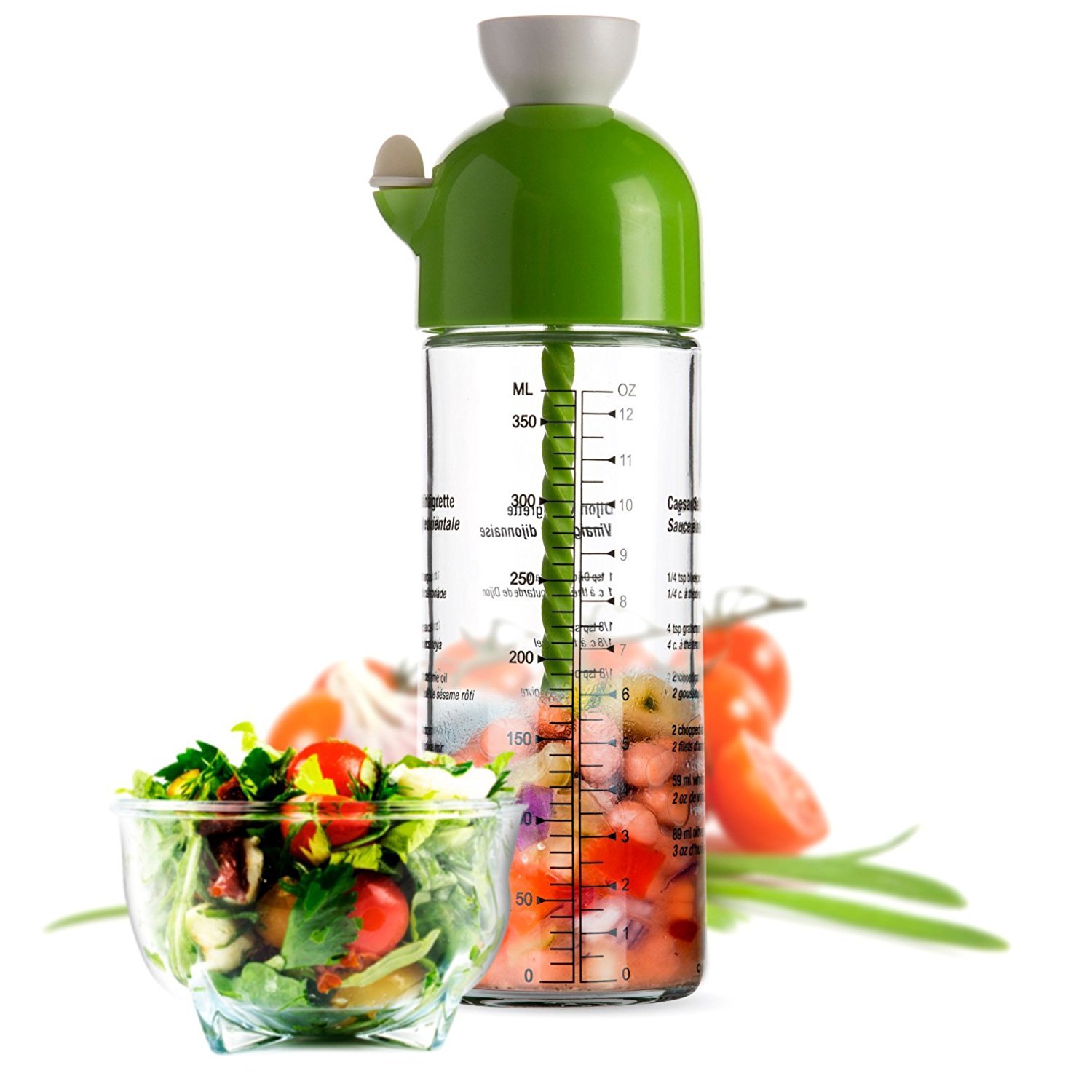 Blumwares Salad Dressing Shaker for Easy & Effective Mixing of Oils