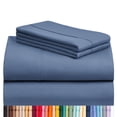 thumbnail image 1 of Luxclub Sábanas De 3 Piezas Con Bolsillos Profundos, Sábanas Bajeras Ajustables Para Niños, Lavables A Máquina, Ropa De Cama De Hotel, Suave Y Sedosa, Oxford Twin, 1 of 8