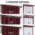thumbnail image 5 of Half Price Drapes Signature Moroccan Red Velvet Blackout Curtains For Bedroom(1 Panel), 50WX 108L, 5 of 11
