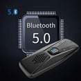 thumbnail image 2 of Portable pour Mains Libres Bluetooth 5.0 Kit Voiture Haut-Parleur Sans Fil Pare-Soleil Auto Lecteur MP3 Supporte Siri Google Assistant, 2 of 9