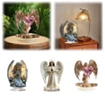 thumbnail image 2 of MJTYUTMO Angel Figurine - Sculpted Hand-Painted Figurine - Angel Wings Statue for Home Decor or Garden Guardian Angel Figurine Angel Statues Gifts, Boho Style, Acrylic Material, 2 of 5
