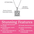 thumbnail image 2 of Cate & Chloe Ekatrina 18k White Gold Plated Pendant Necklace with Swarovski Crystals Gift for Women, 2 of 10