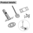 thumbnail image 3 of Tube Well Lock Silver Stainless Steel Escutcheon Plates Fireproof Door Locks, 3 of 9