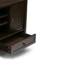 thumbnail image 3 of Warm Shaker 47 inch Wide Solid Wood TV Stand in Tobacco Brown For TVs up to 50 inches, 3 of 3