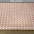 thumbnail image 6 of Ambesonne Abstract Place Mats Set of 4, Rounded Small Shapes, Standard Size, Red Cream, 6 of 6