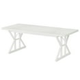 thumbnail image 3 of Barara King Dining Table, Kitchen Dining Table,Wood Dining Table, Farmhouse 70.8" Kitchen Table for 6 People,White, 3 of 10