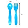 thumbnail image 3 of 36 Pcs Ustensiles en Plastique pour Tout-Petits, Ensemble de 18 en 9 Couleurs Assorties, Fourchettes en Plastique pour Enfants Cuillères pour Enfants, Va au Lave-Vaisselle, Couverts pour Tout-Petits, Ensemble de Couverts en Plastique pour Enfants, 9 Couleurs Assorties, 3 of 5