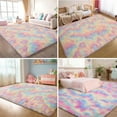 thumbnail image 2 of GPED Fluffy Area Rug,5x8 ft Soft Shaggy Rugs Fluffy Carpets, Non-Skid Plush Area Rugs for Living Room Bedroom Decor（Rainbow）, 2 of 7