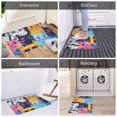 thumbnail image 5 of Disketp Colorful Cats Pattern Art Mat for Front Door Outside - Doormat Outdoor Entrance - Welcome Mats Outdoor,Outside Entry and Outdoor Entrance 16''x24'', 5 of 7