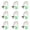 Green, variant on Glow in The Dark Ghost Keychain Halloween Mini Spirit Pendant, Luminous Glass Bottle Charm for Bag Backpack, Spooky Party Favor Accessory for Halloween Decorations 4PC