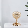 thumbnail image 2 of Candelabro de cristal para decoración de dormitorio y aniversario Dorado S, 2 of 6