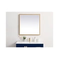 thumbnail image 2 of Elegant Decor Pier 27x36 inch LED mirror with adjustable color temperature 3000K/4200K/6400K in brass, 2 of 10