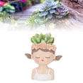 thumbnail image 4 of Maceta Con Cabeza, Maceta Para Niña, Resina, Ligera, Para Interior, 4 of 8