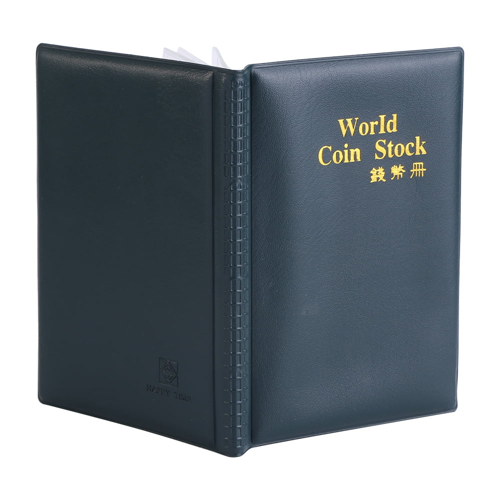 Herwey Coin Folder,New Design 120 Pockets 10 Pages World Coin Storage