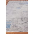 thumbnail image 3 of Exquisite Rugs Cassina Gray/Blue Bamboo Silk handloomed Area Rug, 3 of 4