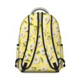 thumbnail image 3 of Daisy Pioneer Flower Yellow Pattern Backpack for School, Cute School Bag with Adjustable Shoulder Straps and Padded Back, 15.3"x11"x7.1", 3 of 5