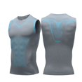 thumbnail image 4 of Mallas deportivas para hombre, chaleco para correr, secado rápido, elástico, traje de entrenamiento de baloncesto, ropa interior sin mangas para deportes de pista y campo, 4 of 6