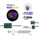 thumbnail image 3 of Serie Luz Led Multicolor 400 Focos 8 Funciones 18.5m Cable Verde Importadora La Merced Paquete 3 pz Alta Resistencia, 3 of 4