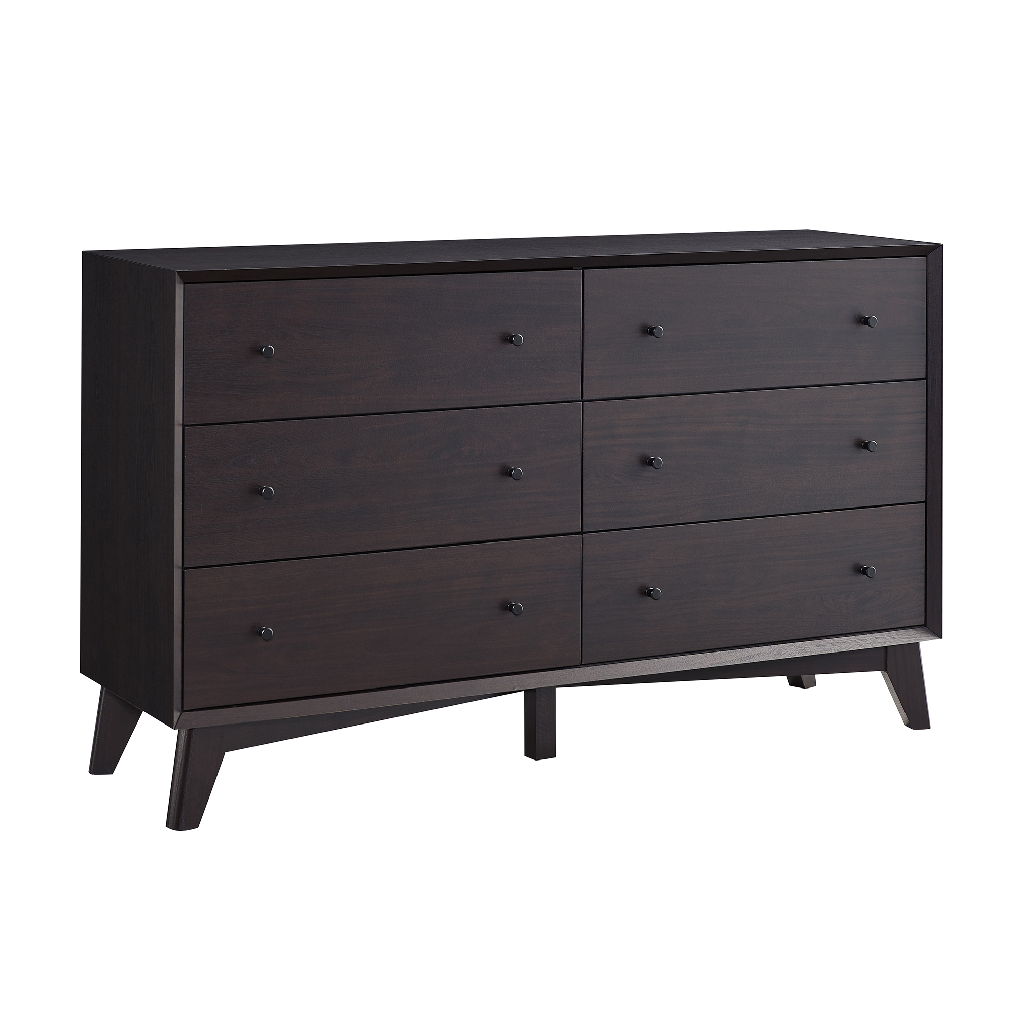 OKD 6 Drawer Dresser in Espresso for Bedroom,Living Room, Hallway, Kids