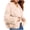 Pink-A, variant on Womens Open Front Cardigan Faux Coat Long Sleeve Solid Color Warm Jacket Women's Top Pink 8(L)