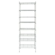 Ktaxon 8-Tier Wire Shelving Unit, Steel Storage Rack for Office Kitchen 23.6 W x 14 D x 71 H, Silver