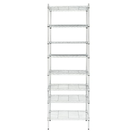 

Mojoyce 8-Tier Wire Shelving Unit Adjustable Steel Wire Rack Chrome