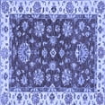 thumbnail image 1 of Ahgly Company Machine Washable Indoor Square Oriental Blue Traditional Area Rugs, 8' Square, 1 of 4