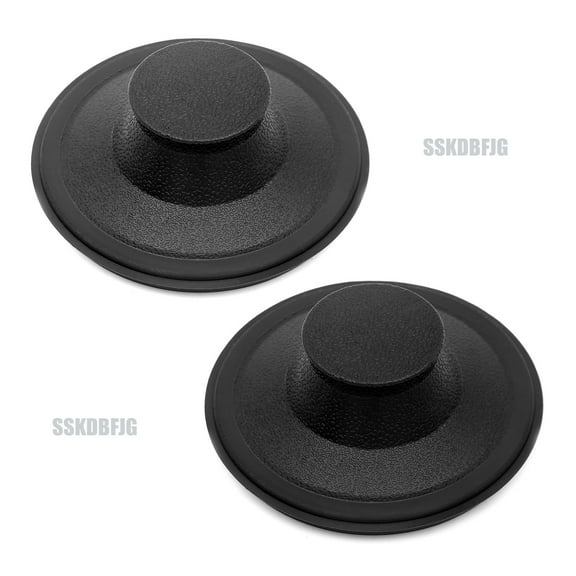 SSKDBFJG STP-PL/STPPL Black Rubber Sink Stopper for Garbage Disposal – Compatible with Standard 3-1/2" Drains from Kohler, Waste King, Whirlpool