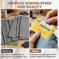 thumbnail image 3 of YWIYIUD 12PCS Portable Clipon Sewing Ruler 2.28x1.22inch Reusable and Practical Sewing Tool NonSlip Stitching Aid Tool Suitable for Daily Handicrafts Clothing and DIY Project, 3 of 8