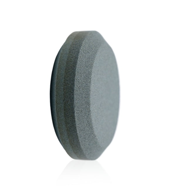 Inteprter Afilador de piedra de forma redonda de doble capa, piedra de afilar práctica, diseño antideslizante, herramientas de afilado para carpintería, Cocina y Comedor gran jade Inteprter HA060983-06B