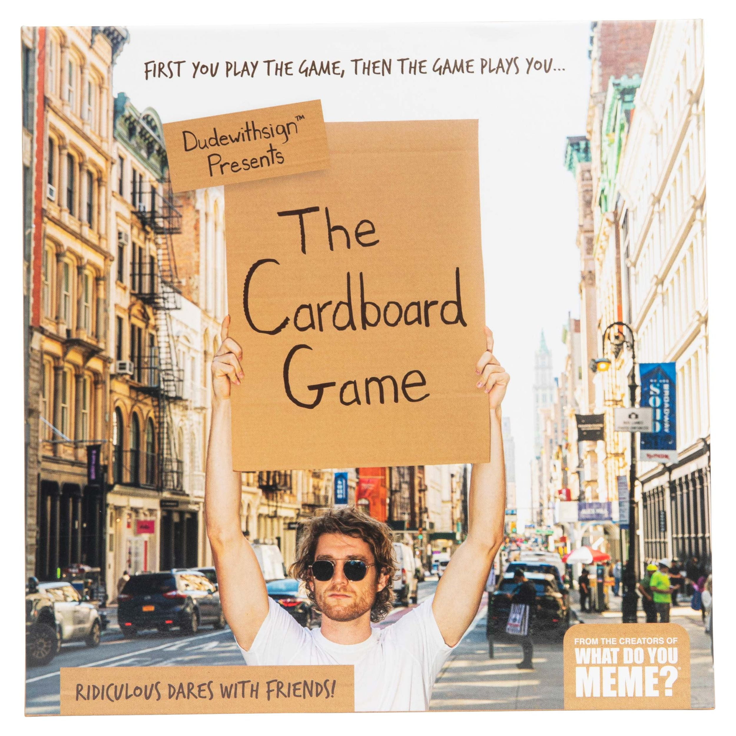 Dude with Sign: the Cardboard Game – Adult Party Game by What Do You Meme?  Card Game Full of Ridiculous Dares 