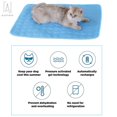 thumbnail image 6 of Gustave Pet Cooling Mat for Kennel Sofa Car Seats Dog Cat Bed Mattress Ice Silk Material Dissipates Heat Self Cooling Pad "XL, Pink", 6 of 9