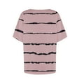 thumbnail image 3 of Lzobxe Women Tops Casual Printed Button Short Sleeved V-Neck Shirt,Sizes S-3XL, 3 of 4