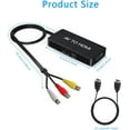 thumbnail image 3 of CAYMULLER RCA to HDMI Converter,  1080P Mini AV Composite to HDMI Adapter, Support PAL/NTSC for PC, Laptop, TV, WII, PS1, PS2, PS3, STB, VHS, VCR, Blue-Ray DVD Players, 3 of 8