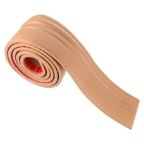 WHAMVOX  Adhesive Baseboard Molding Stick Floor Trim Peel and Light Brown