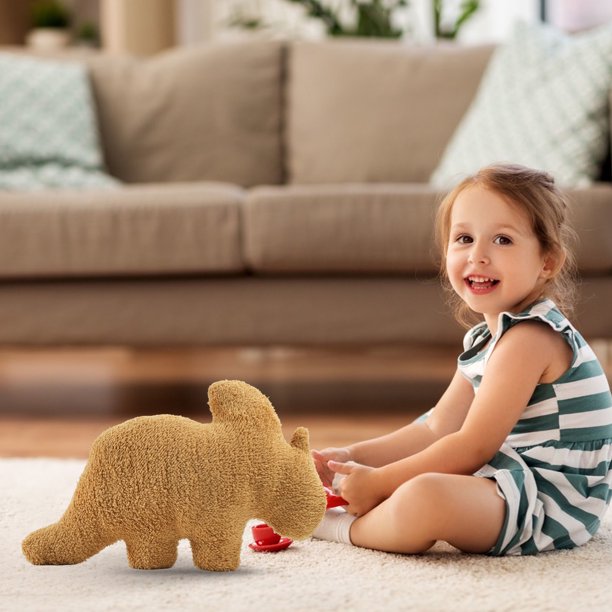 Lindo dinosaurio pollo Nugget almohada muñecas juguete de peluche chico regalo decoración del hogar (E) Tmvgtek libre de BPA