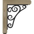 thumbnail image 3 of 4"W x 14"D x 16"H Tristan Craftsman Ironcrest Rough Sawn Bracket, Douglas Fir (2"W x 10"D x 12"H Iron Bracket), 3 of 5