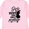 thumbnail image 4 of Inktastic Hunting Girls Hunt Too Only Prettier with Doe and Arrow Girls Long Sleeve Toddler T-Shirt, 4 of 5