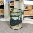 thumbnail image 3 of Household Essentials Pop-Up Mesh Laundry Hamper, Olive Green, 3 of 5