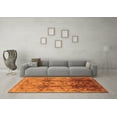 thumbnail image 3 of Ahgly Company Indoor Round Oriental Orange Traditional Area Rugs, 7' Round, 3 of 4