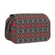 thumbnail image 1 of Disketp Red And Orange On Blue Teal Estuche de Lápices de Doble Capa con Tapa Abatible y Cremallera, Organizador Escolar para Adolescentes y Adultos, 1 of 7