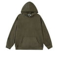 thumbnail image 1 of Sudadera con capucha para hombre, informal, con capucha, cuello redondo, manga larga, sudaderas de color, blusa para hombre, 1 of 3